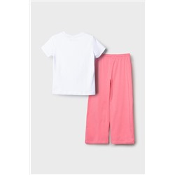 Комплект трикотажный для девочек: фуфайка (футболка), брюки PLAYTODAY, 1240380