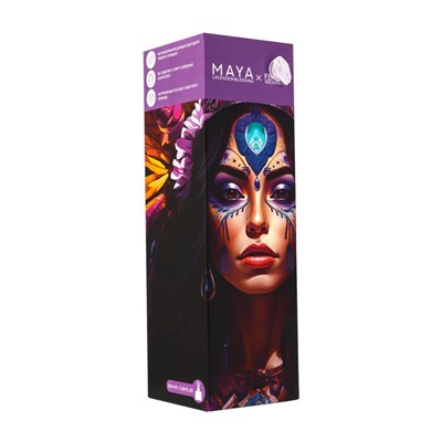 Диффузор ароматический MAYA LAVANDER BLESSING с палочками, аромат лаванды и трав для дома, 100 мл