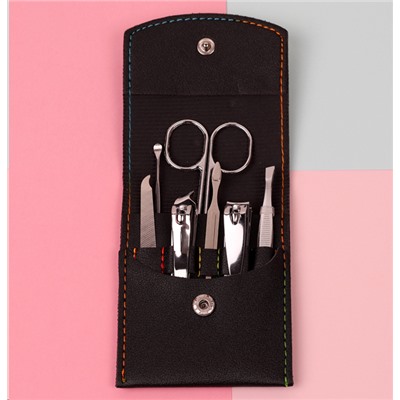 Маникюрный набор 7 предметов / YD-09 черный /уп 60/240/695662