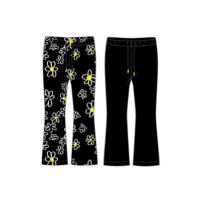 Брюки детские трикотажные для девочек, 2 пары в комплекте