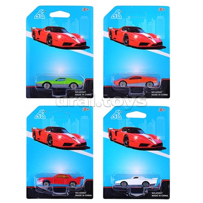 Набор машин "Гоночный заезд" на листе