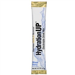 California Gold Nutrition, HydrationUP, смесь для приготовления электролитического напитка, ягодный микс, 20 пакетиков, 4,7 г (0,17 унции) в каждом