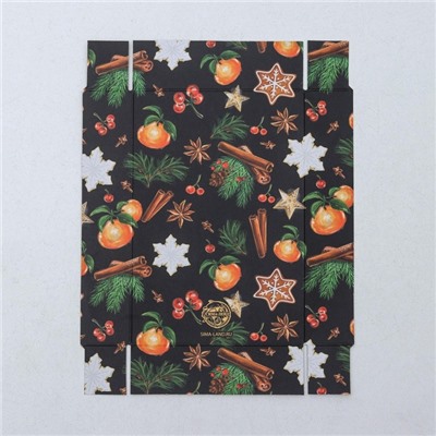 Коробка для кондитерских изделий «С Новым годом», 18×12×3.5 см