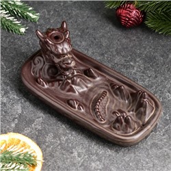 Подставка для благовоний TAKE IT EASY «Дракон в горах», набор благовоний конусы, стелющийся дым, 17×9×7 см