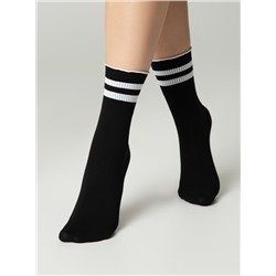 Удлиненные CONTE FANTASY Удлиненные носки с волнистой резинкой в полоску