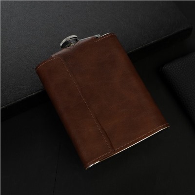 Фляжка со складной стопкой в чехле «Настоящий мужчина», 240 мл / 75 мл