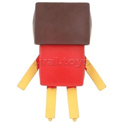 Игрушка антистресс тянучка "Пиксельный персонаж в красном свитере"  блистер, Супер Флекс