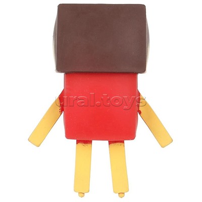 Игрушка антистресс тянучка "Пиксельный персонаж в красном свитере"  блистер, Супер Флекс