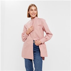 Рубашка женская MINAKU: Casual Collection, размер 48, тёмно-розовая