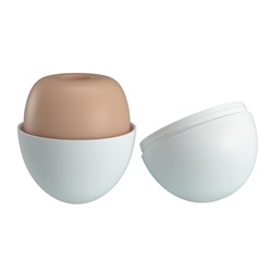 Бежевый мастурбатор-яйцо Pleasure Egg II