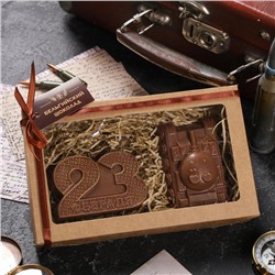 Бельгийский шоколад, 2 в 1 «23 февраля №2 + Танк», 160 г