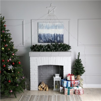 Светодиодная фигура «Комета» 3.5 м, пластик, 9 нитей, 31 В, свечение оранжевое