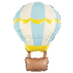 Шар (34''/86 см) Фигура, Воздушный шар, Голубой, Сатин, 1 шт. в уп.