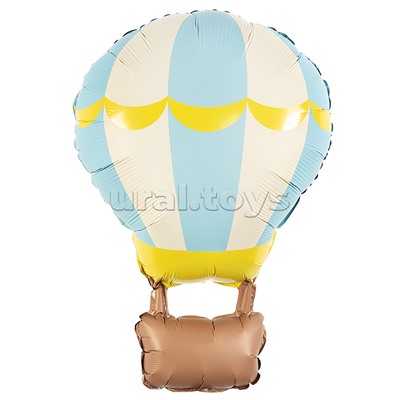 Шар (34''/86 см) Фигура, Воздушный шар, Голубой, Сатин, 1 шт. в уп.