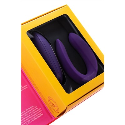 Фиолетовый вибратор для пар Satisfyer Double Plus Remote с пультом ДУ