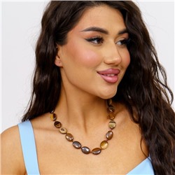 Бусы натуральный камень Тигровый глаз, 10175, арт.218.042