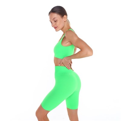 Велосипедки женские, зелёные, размер 42 (S)