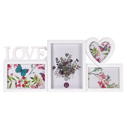 Фоторамка коллаж Любовь / 016 /уп 48/ 4 фото белая