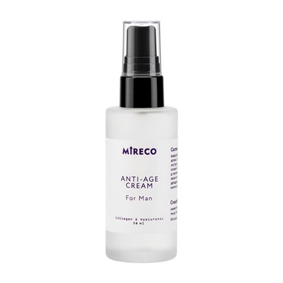 Крем для мужчин anti-age cream for man Mireco стекло, 50 мл