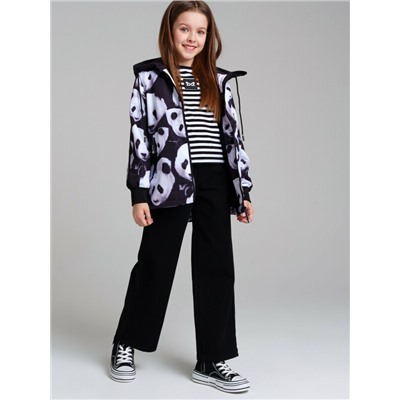 Куртка текстильная с полиуретановым покрытием для девочек (ветровка)