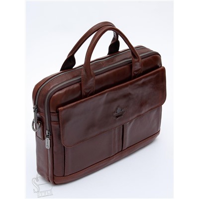 Портфель мужской кожаный 0883Z coffee Zinimsk