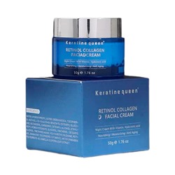 Ночной крем для лица с ретинолом и коллагеном Keratine Queen