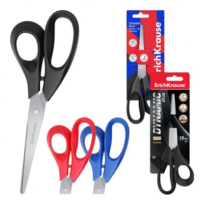 Ножницы 180 мм Dynamic ассорти 14869 в блистере ErichKrause