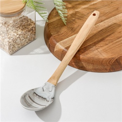 Ложка гарнирная Доляна «Марни», силикон, 32.5×6 см