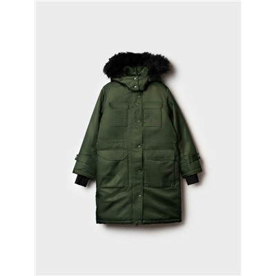 Пальто текстильное с полиуретановым покрытием для девочек