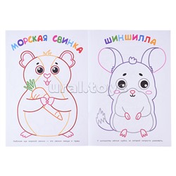 Любимые питомцы. Первая раскраска. 2+
