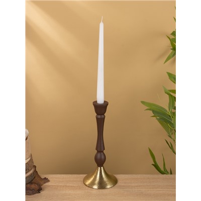 Подсвечник на 1 свечу «Шоколад», 10.5×10.5×25 см