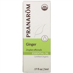 Pranarom, Essential Oil, Ginger, .17 fl oz (5 ml)