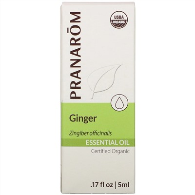 Pranarom, Essential Oil, Ginger, .17 fl oz (5 ml)