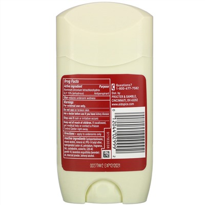 Old Spice, Anti-Perspirant & Deodorant, Wilderness with Lavender, 2.6 oz (73 g)
