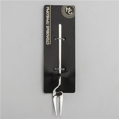 Вилка десертная из нержавеющей стали Magistro Wave, длина 14.7 см, цвет серебряный