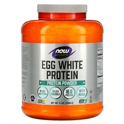 Now Foods, Sports, протеиновый порошок яичного белка, с нейтральным вкусом, 2268 г (5 фунтов)