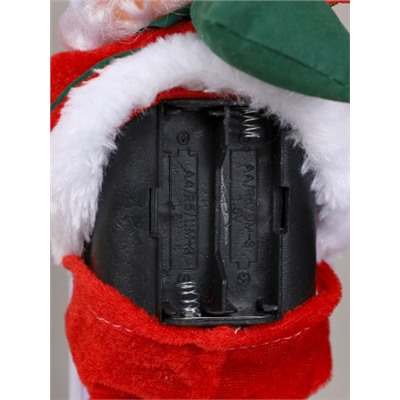 Новогоднее украшение интерьера 20 см Дед мороз / W-161 /уп 60/музыкальный