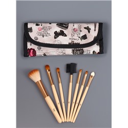 Набор кистей для макияжа PASTEL BLUSH, 7 шт., в чехле