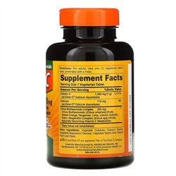 American Health, Ester-C с цитрусовыми биофлавоноидами, 1000 мг, 120 вегетарианских таблеток
