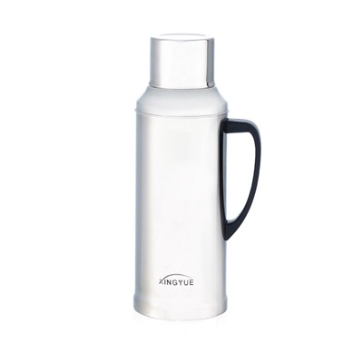 Термос 2 л, со стеклянной колбой, сохраняет тепло 24 ч, хром, 38.5×15.5 см