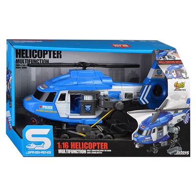 Вертолет "Полиция" (свет, звук) в коробке