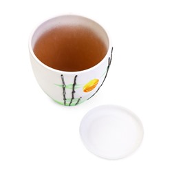 Горшок для цветов «Азия», 2.5 л, d=19 см, h=17 см, с поддоном, керамика, белый