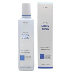 ETUDE Слабокислотный тонер для лица / Soon Jung CICA Relief Toner, 200 мл 19999