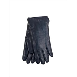 Теплые женские перчатки из натуральной кожи, цвет черный