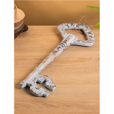 Сувенир «Ключ от счастья», 4.5×21×50 ± 3 см, дерево, голубой