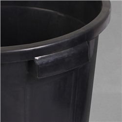 Бак хозяйственно - бытовой, 40 л, полипропилен, с крышкой, чёрный