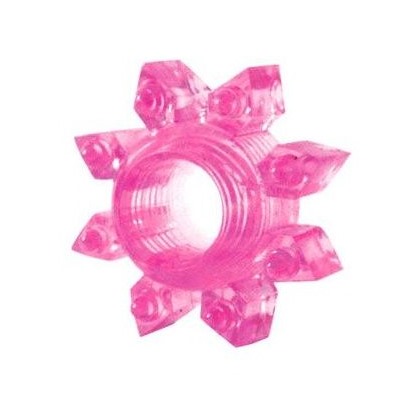 Розовое эрекционное кольцо Cockring star