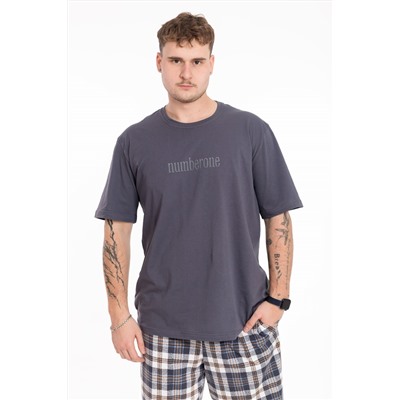 Пижама футболка и брюки М125117Псб