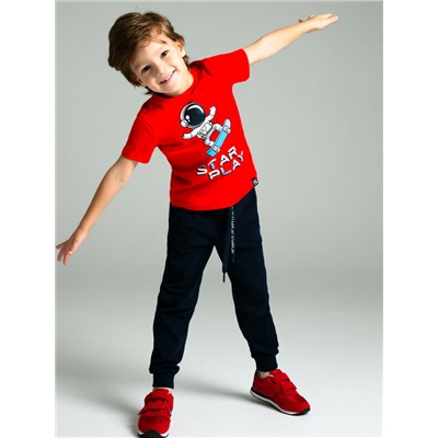 Комплект трикотажный для мальчиков: фуфайка (футболка), брюки