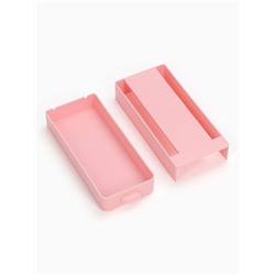 Ящик для хранения, скрытый потайной под стол, 20×9×4 см, розовый
